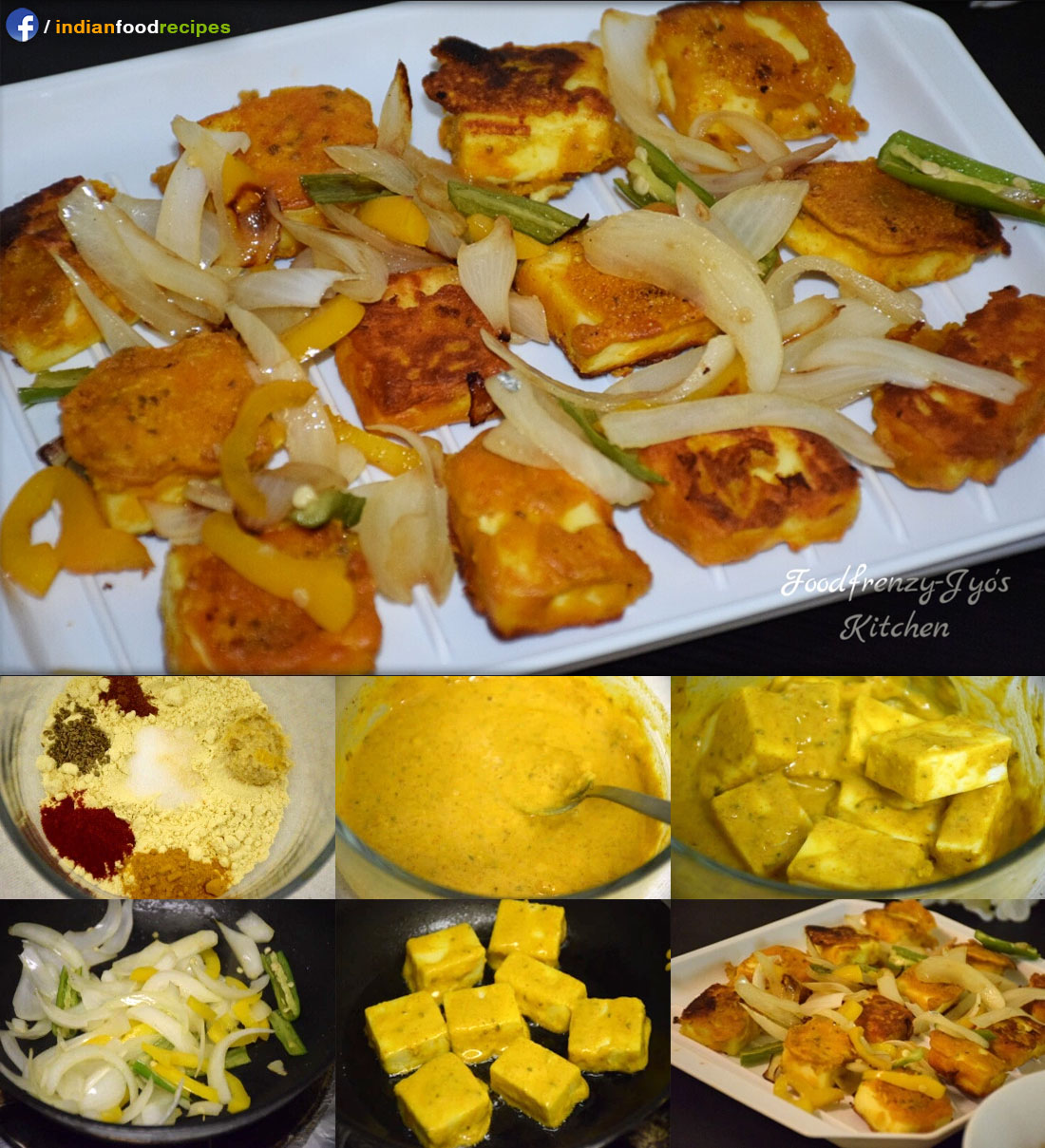 Amritsari Paneer Tikka recipe step by step