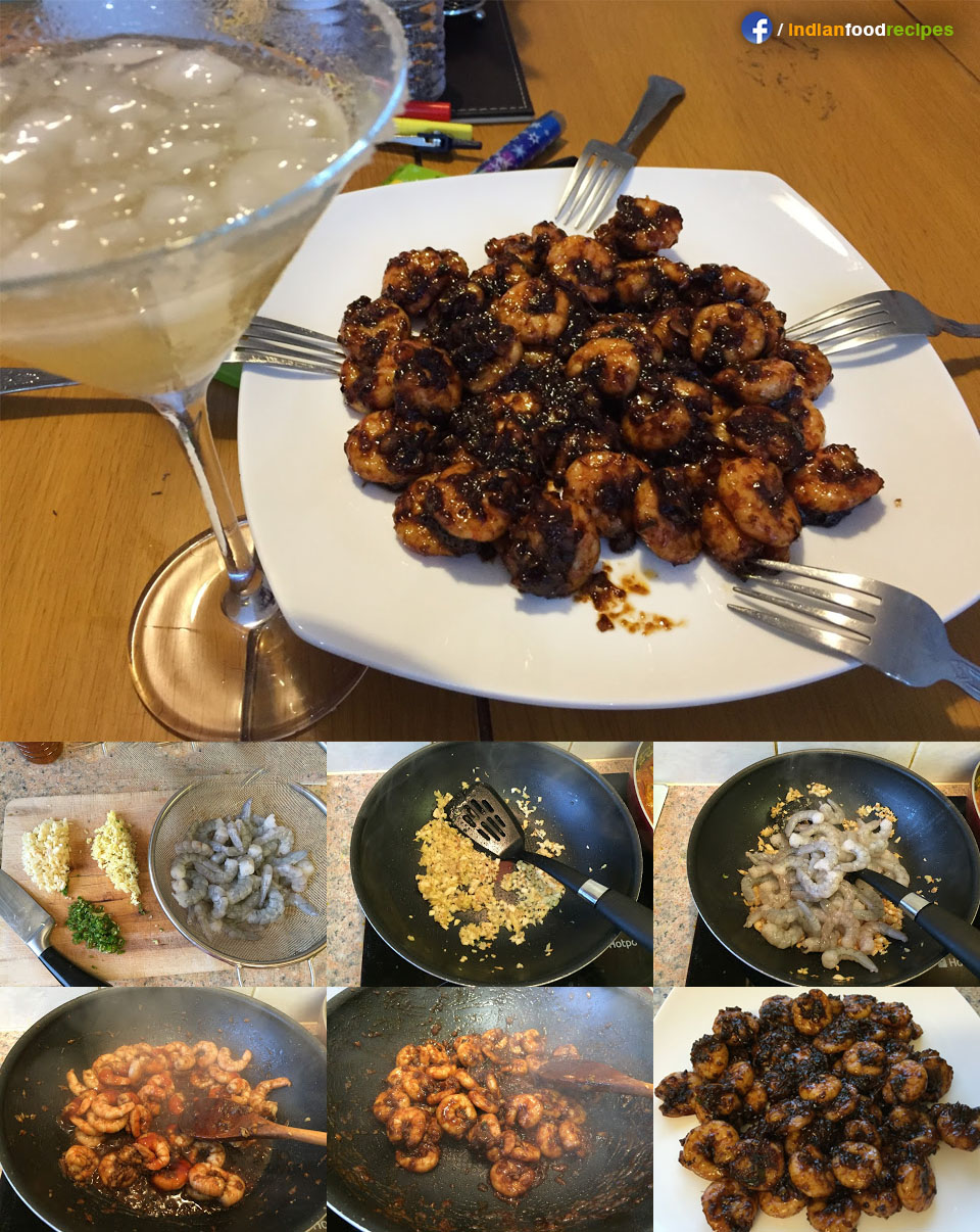 Chili Honey BBQ Prawns recipe step by step