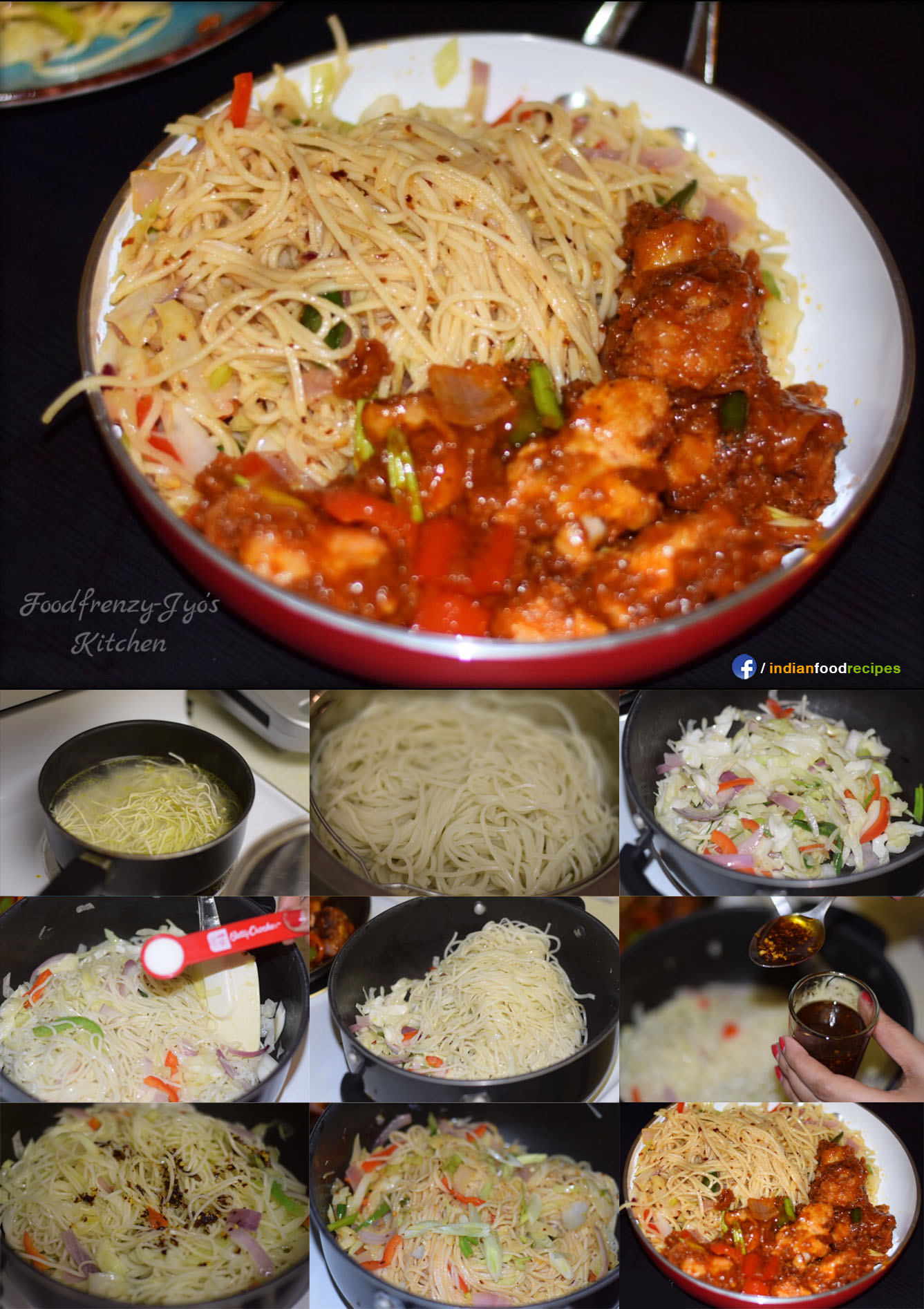 Chilli Garlic Noodles recipe step by step