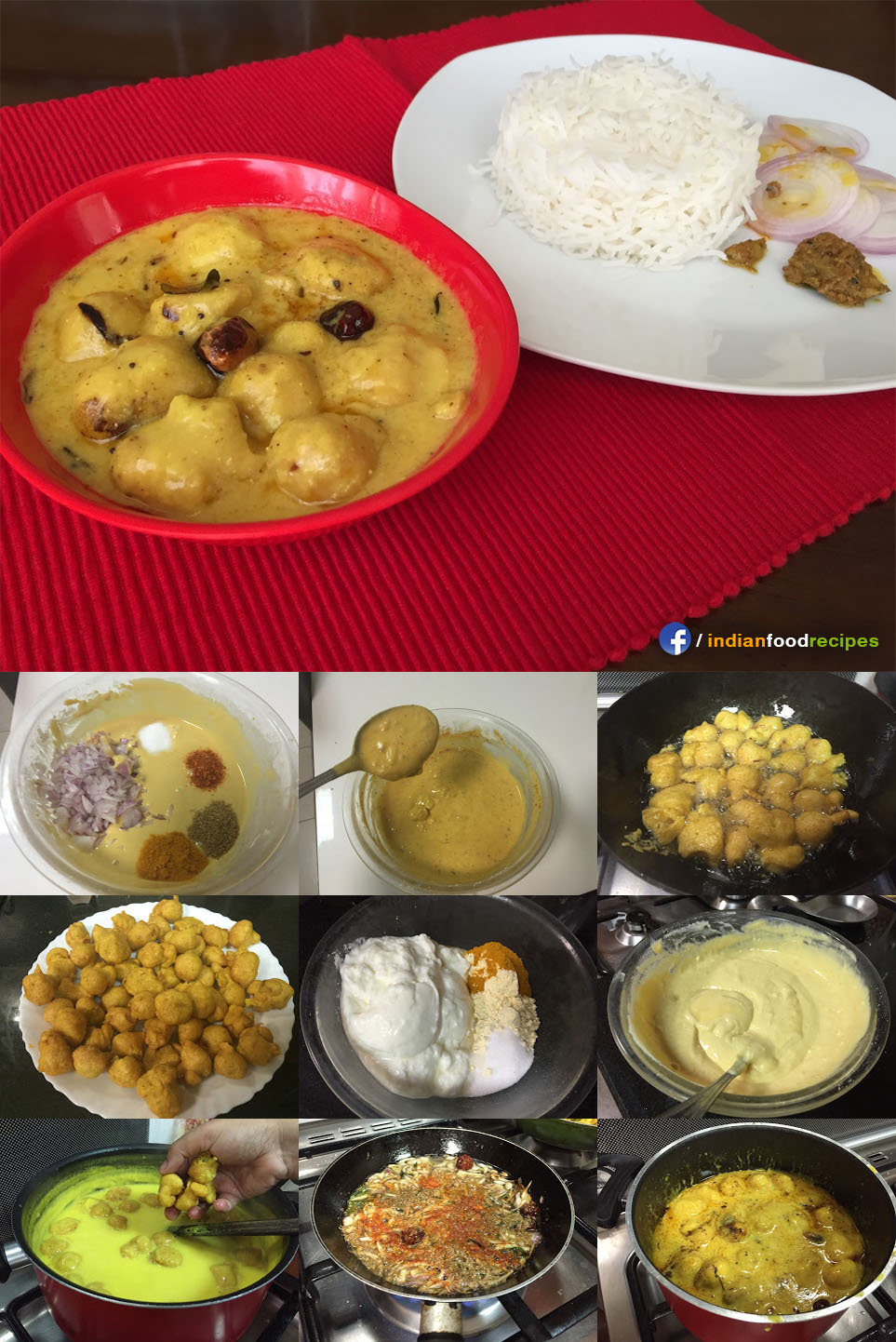 Punjabi Kadhi Pakora recipe step by step