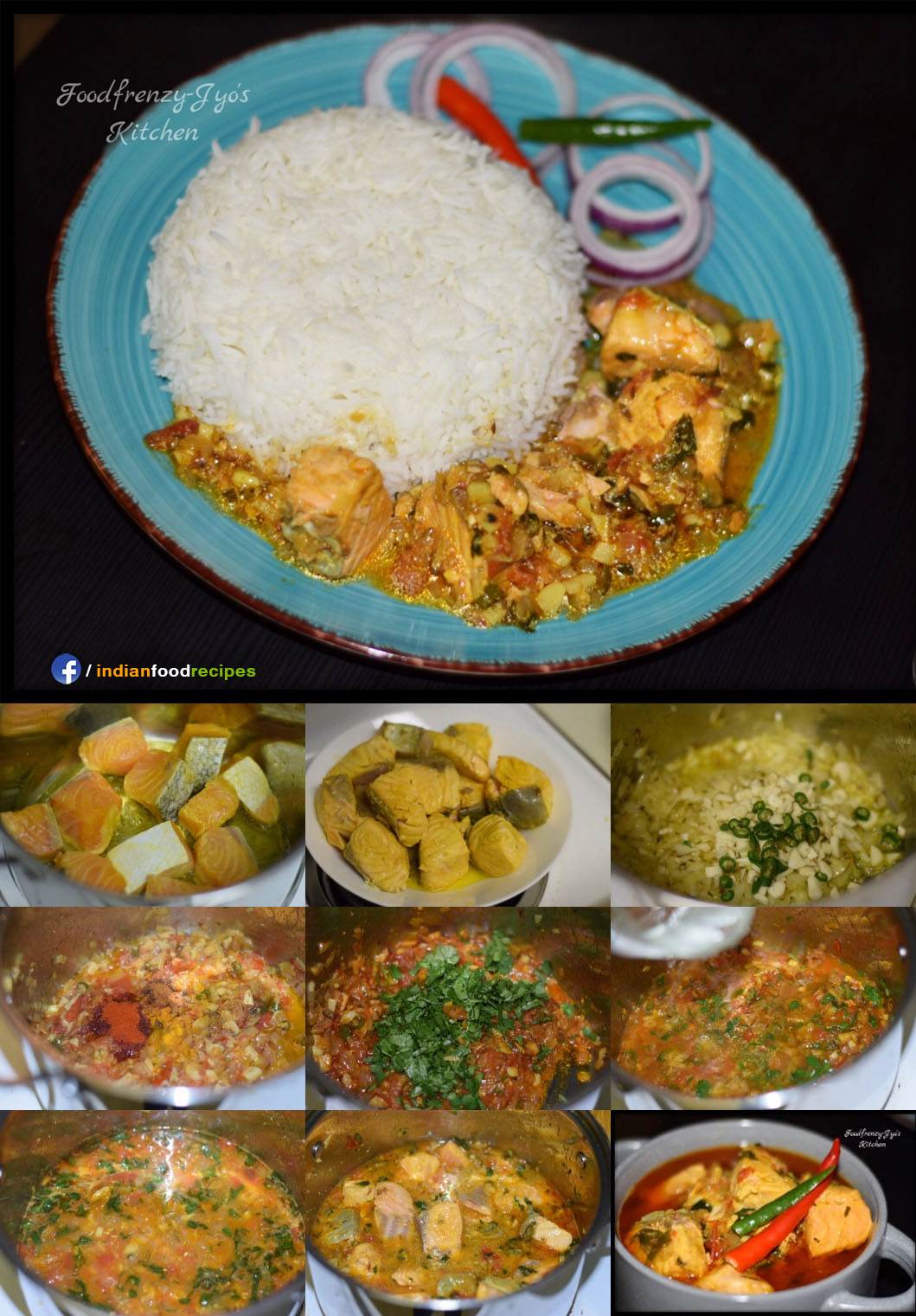 Salmon Curry / Fish Curry recipe step by step