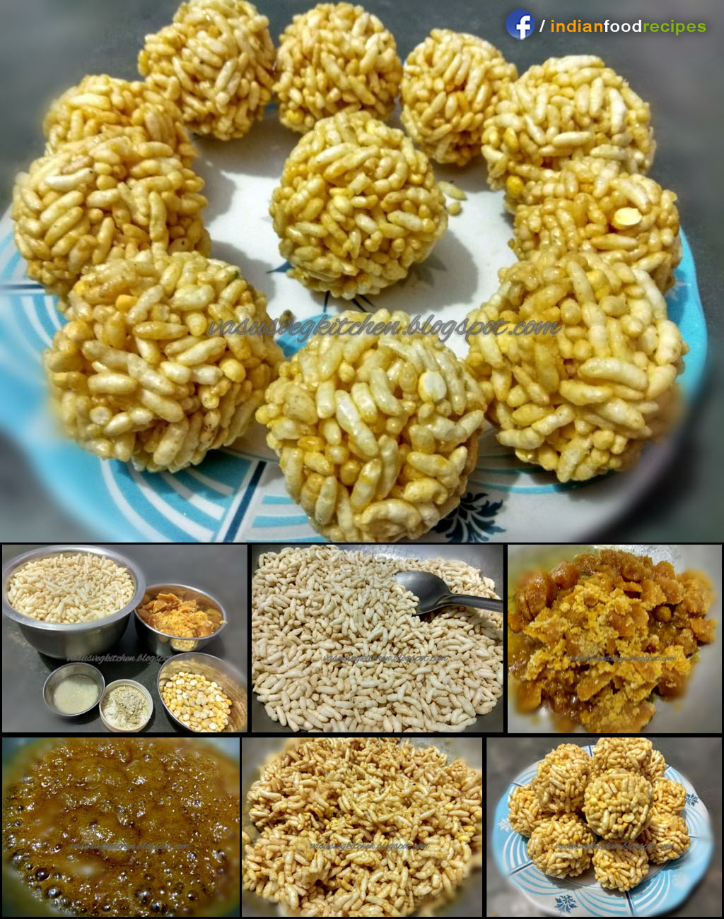 Puffed rice ladoo in 20 minutes recipe (step by step)